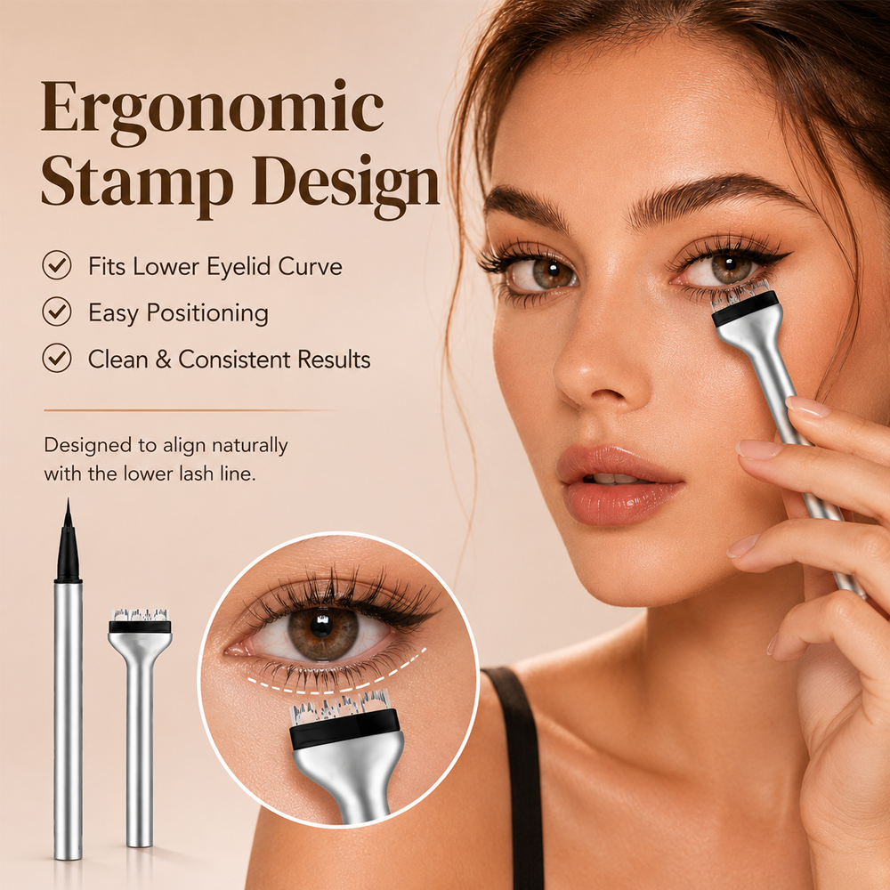 🔥Buy 1 Get 1 Free🔥2-in-1 Eyeliner & Lower Eyelash Stamp Set-Navalonixcosh®