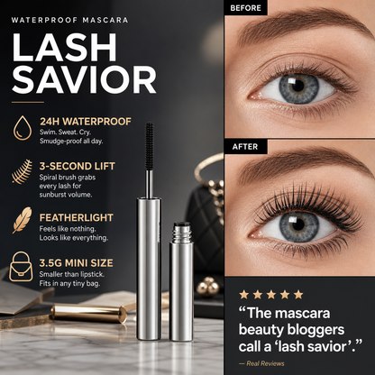 🎁✨ Waterproof Curling & Lengthening Mascara ✨-Navalonixcosh®