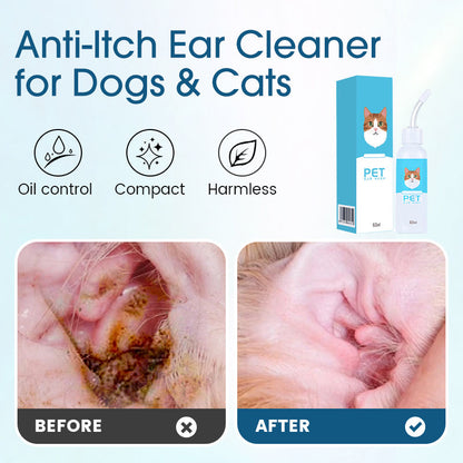 🐶🐱 | 💎Vitalisys® Advanced Pet Ear Cleaner & Itch Relief Drops — Gentle Ear Wax Removal, Odor Eliminator, Yeast & Mite Infection Soothing, Anti-Inflammatory & Daily Ear Care for Dogs & Cats 👂